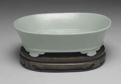 图片[2]-Celadon Narcissus Basin, modeled on Ru ware Jingdezhen official ware-China Archive